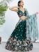 Picture of Comely Georgette & Net Dark Green Lehenga Choli