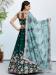 Picture of Comely Georgette & Net Dark Green Lehenga Choli