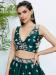 Picture of Comely Georgette & Net Dark Green Lehenga Choli