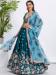 Picture of Radiant Georgette & Net Teal Lehenga Choli