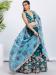 Picture of Radiant Georgette & Net Teal Lehenga Choli