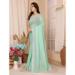 Picture of Wonderful Chiffon Dark Sea Green Saree