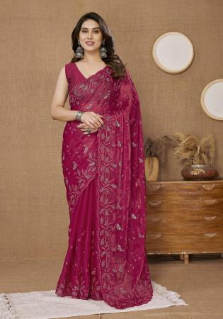 Picture of Alluring Silk Brown Saree