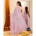 Picture of Taking Georgette Plum Saree