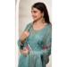 Picture of Sightly Chiffon Sea Green Straight Cut Salwar Kameez