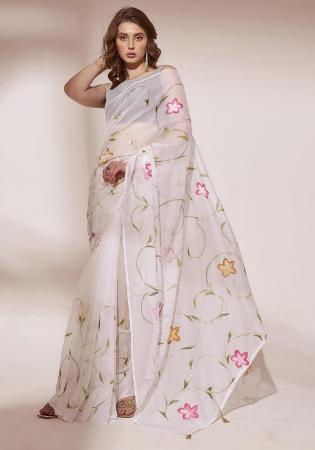 Picture of Magnificent Organza Azure Saree