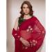 Picture of Good Looking Organza Dark Red Saree