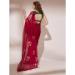 Picture of Good Looking Organza Dark Red Saree