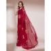 Picture of Good Looking Organza Dark Red Saree