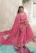 Picture of Chiffon Pale Violet Red Straight Cut Salwar Kameez