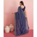 Picture of Gorgeous Georgette Midnight Blue Saree