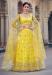 Picture of Elegant Net Yellow Lehenga Choli