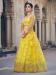 Picture of Elegant Net Yellow Lehenga Choli