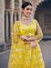 Picture of Elegant Net Yellow Lehenga Choli