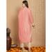 Picture of Alluring Silk Dark Salmon Straight Cut Salwar Kameez