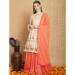 Picture of Sightly Silk Beige Straight Cut Salwar Kameez