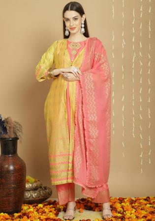 Picture of Excellent Silk Burly Wood Straight Cut Salwar Kameez