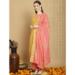 Picture of Excellent Silk Burly Wood Straight Cut Salwar Kameez