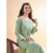 Picture of Cotton Dark Sea Green Readymade Salwar Kameez