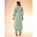 Picture of Cotton Dark Sea Green Readymade Salwar Kameez