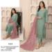 Picture of Georgette Dark Sea Green Straight Cut Salwar Kameez