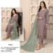 Picture of Stunning Georgette Grey Straight Cut Salwar Kameez