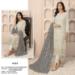 Picture of Nice Georgette Silver Straight Cut Salwar Kameez