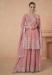 Picture of Chiffon Pale Violet Red Straight Cut Salwar Kameez