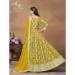 Picture of Chiffon Dark Golden Rod Anarkali Salwar Kameez