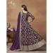 Picture of Magnificent Chiffon Brown Anarkali Salwar Kameez