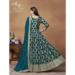 Picture of Lovely Chiffon Teal Anarkali Salwar Kameez