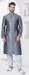 Picture of Grand Silk Light Slate Grey Kurtas