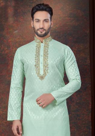 Picture of Ideal Silk Dark Sea Green Kurtas