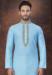 Picture of Graceful Silk Light Blue Kurtas