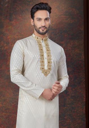 Picture of Marvelous Silk Light Grey Kurtas