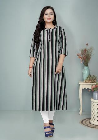 Picture of Marvelous Cotton Silver Kurtis & Tunic