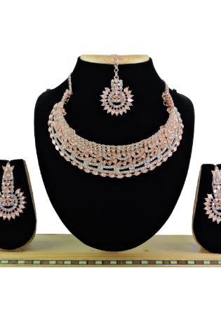 Picture of Ravishing Rosy Brown Necklace Set