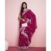 Picture of Graceful Chiffon Medium Violet Red Saree