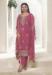 Picture of Alluring Organza Pink Straight Cut Salwar Kameez