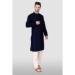 Picture of Comely Silk Midnight Blue Kurtas