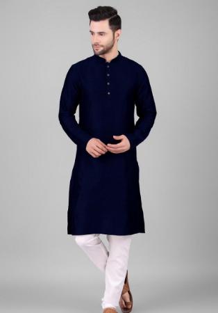 Picture of Magnificent Georgette Midnight Blue Kurtis & Tunic