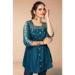 Picture of Radiant Chiffon Midnight Blue Kurtis & Tunic