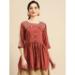 Picture of Charming Chiffon Indian Red Kurtis & Tunic