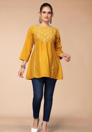 Picture of Amazing Chiffon Chocolate Kurtis & Tunic