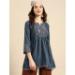 Picture of Shapely Chiffon Dark Slate Grey Kurtis & Tunic