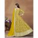 Picture of Chiffon Dark Golden Rod Anarkali Salwar Kameez