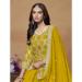 Picture of Chiffon Dark Golden Rod Anarkali Salwar Kameez