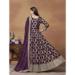 Picture of Superb Chiffon Brown Anarkali Salwar Kameez