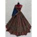 Picture of Exquisite Chiffon Maroon Lehenga Choli