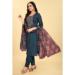 Picture of Ideal Silk Dark Slate Grey Readymade Salwar Kameez